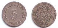Kaiserreich 5 Pfennig 5 Pfennig - kleiner Adler