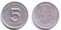 DDR 5 Pfennig 5 Pfennig