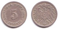 Kaiserreich 5 Pfennig 5 Pfennig - großer Adler -