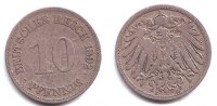 Kaiserreich 10 Pfennig 10 Pfennig - großer Adler -