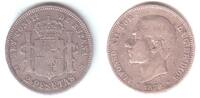Spanien 2 Pesetas Alfonso XII. -