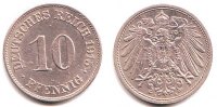 Kaiserreich 10 Pfennig Kursmünze großer Adler -