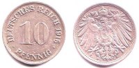 Kaiserreich 10 Pfennig Kursmünze großer Adler -