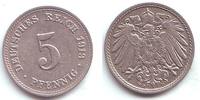 Kaiserreich 5 Pfennig Kursmünze, großer Adler -