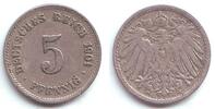 Kaiserreich 5 Pfennig 5 Pfennig - großer Adler -