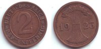 Weimarer Republik 2 Rentenpfennig 2 Reichspfennig - Ährenbübdel