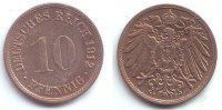 Kaiserreich 10 Pfennig 10 Pfennig - großer Adler -