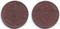 1 Reichspfennig 1936 A Drittes Reich 1 Reichspfennig - mit Hakenkreuz st