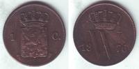 Niederlande 1 Cent Willem III. (1849 - 1890)