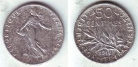 Frankreich 50 Centimes Säerin vor Sonne -