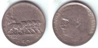 Italien 50 Centesimi Vittorio Emanuelle III. (1900 - 1946) -