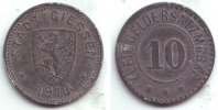 Giessen 10 Pfennig Notgeld der Stadt Giesen - 10 Pfennig -