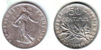 Frankreich 50 Centimes Säerin vor Sonne -