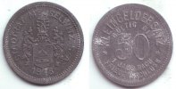 Meuselwitz 50 Pfennig Notgeld des Stadtrat Meuselwitz - 50 Pfennig -