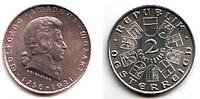 Österreich 2 Schilling Silber-Gedenkmünze - Mozart