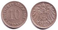 Kaiserreich 10 Pfennig 1915 G Kursmünze - großer Adler vz
