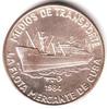 Kuba 5 Pesos Frachtschiff Bild