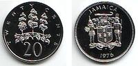 Jamaica 20 Cents Mahoe Bäume -