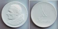 Meissen - Papst Johannes Paul II. Porzellan-Medaille Meißner Porzellan-Medaille - Ppast Johannes Paul II. -