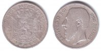 Belgien 2 Franks Leopold II. (1865 - 1909) -
