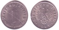 Drittes Reich 1 Pfennig Kursmünze