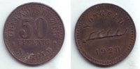 Nagold 50 Pfennig Notgeld des Oberamtsbezirks Nagold - 50 Pfennig -