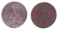 50 Pfennig 1917 Oberammergau Notgeld der Gemeinde Oberammergau - 50 Pfennig ss min. korr.