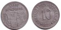 Münchberg 10 Pfennig Notgeld der Stadt Münchberg - 10 Pfennig -