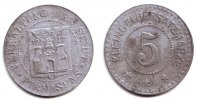 Pirmasens 5 Pfennig Notgeld der Stadt Pirmasens - 5 Pfennig -