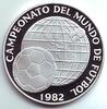 Panama 10 Balboa Fußball WM 1982 in Spanien - Ball vor Weltkugel Bild
