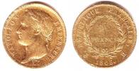 Frankreich 40 Franc Kaiser Napoleon mit Lorbeerkranz Picture