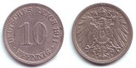 Kaiserreich 10 Pfennig 10 Pfennig - großer Adler -