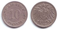 Kaiserreich 10 Pfennig 10 Pfennig - großer Adler -