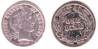 1 Dime 1909 USA Barber - 1 Dime ss