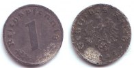 Drittes Reich 1 Reichspfennig 1 Reichspfennig - mit Hakenkreuz