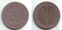 Kaiserreich 5 Pfennig 5 Pfennig - kleiner Adler