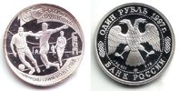 Russland 1 Rubel Fussball WM 1988 in Frankreich - Spielszene