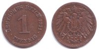 Kaiserreich 1 Pfennig 1 Pfennig - großer Adler -