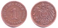 Kaiserreich 1 Pfennig 1 Pfennig - großer Adler -