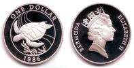 Bermuda 1 Dollar WWF-Serie - Suppenschildkröte - im Originalfolder Bild
