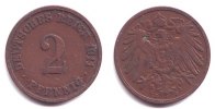 Kaiserreich 2 Pfennig 2 Pfennig - großer Adler -