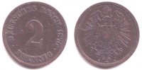 Kaiserreich 2 Pfennig 2 Pfennig - kleiner Adler -