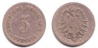 Kaiserreich 5 Pfennig 5 Pfennig - kleiner Adler