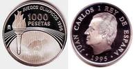 Spanien 1000 Pesetas Olympiade 1996 Atlanta - Olympische Fackel mit Läufer