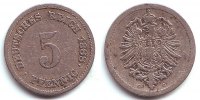 Kaiserreich 5 Pfennig 5 Pfennig - kleiner Adler