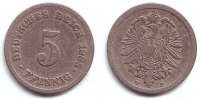 Kaiserreich 5 Pfennig 5 Pfennig - kleiner Adler