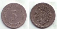 Kaiserreich 5 Pfennig 5 Pfennig - kleiner Adler