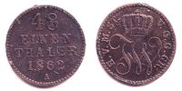 Mecklenburg - Strelitz 1/48 Taler Friedrich Wilhelm (1860 - 1904)