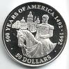 Cook-Inseln 50 Dollar 500 Jahre Amerika - Kaiser Maximilian -
