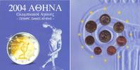 Griechenland KMS - 1 Cent bis 2 Euro Kursmünzsatz Griechenland - Athen - Olympische Spiele 2004